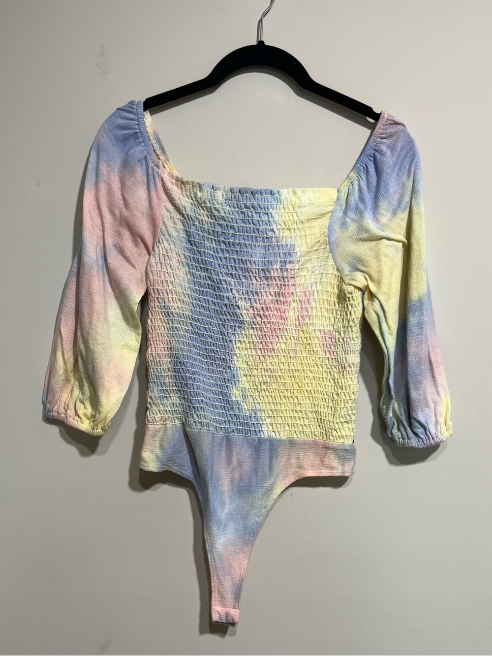 Tie-Dye Pastel Smocked Bodysuit